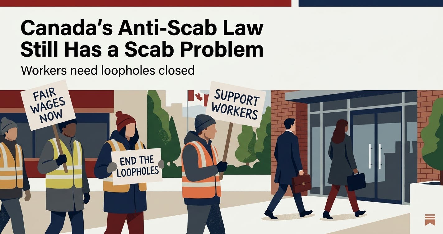Graphic for Canada’s Anti-Scab Law Still Has a Scab Problem.