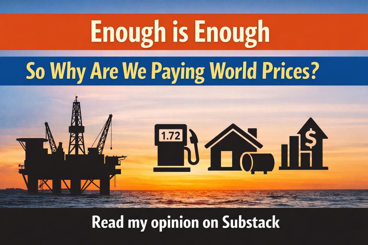 Graphic for Nova Scotians pay twice at the pump. Both levels of government must act now.