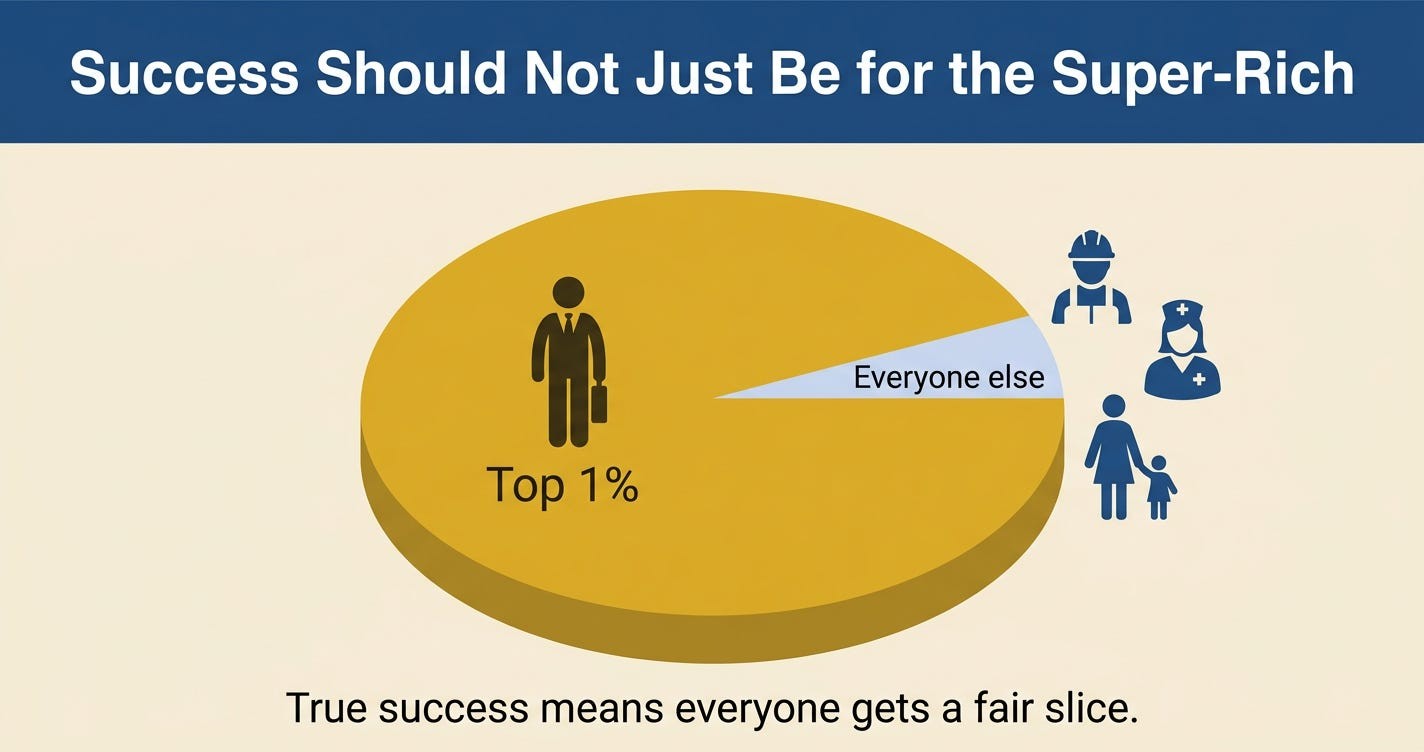 Graphic for Success Should Not Just Be for the Super-Rich