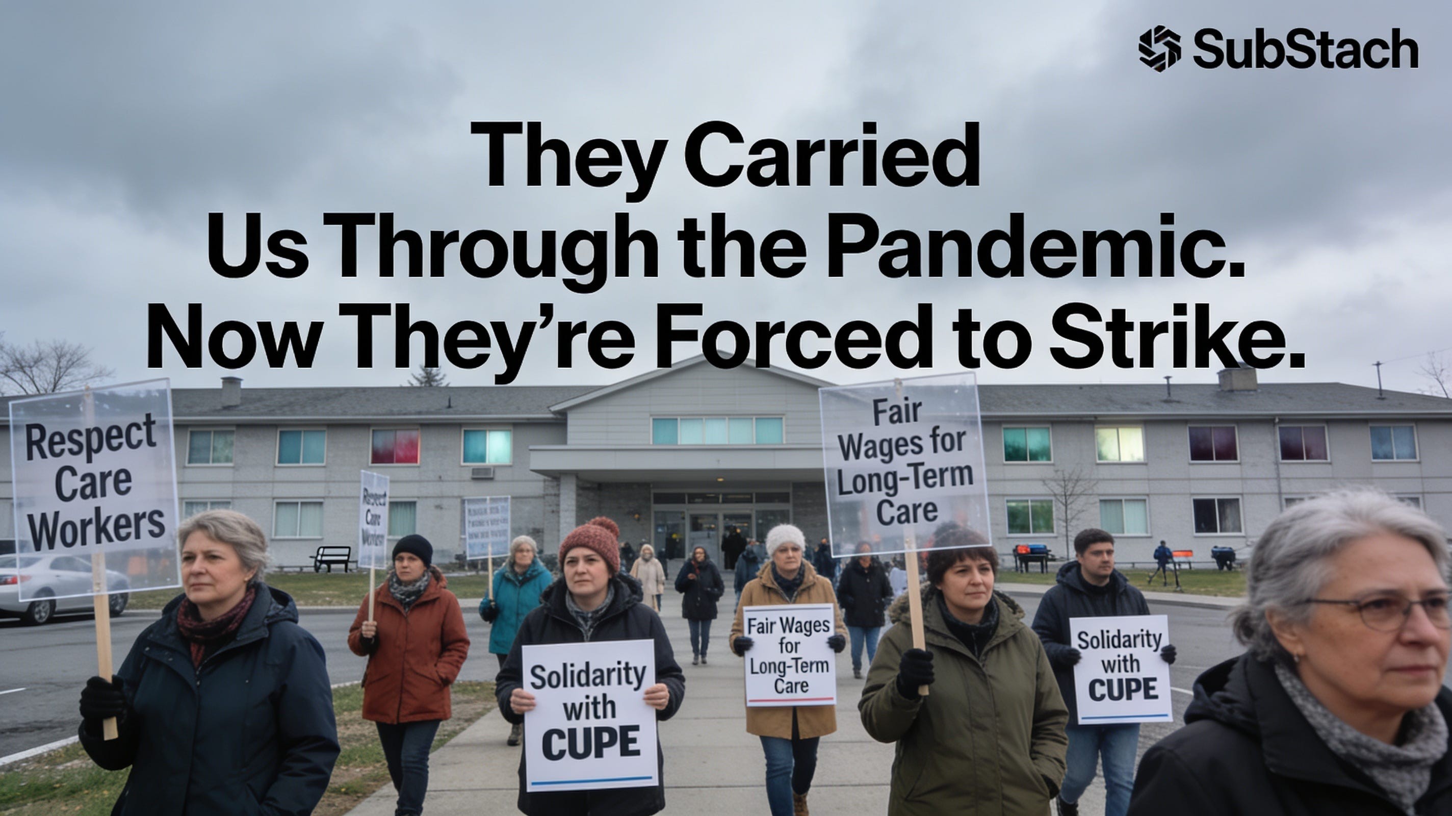 Graphic for They Carried Long-Term Care Through the Pandemic. Now They’re Forced to Strike.