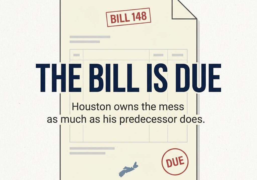 Lead graphic for “The Bill (148) Is Due: Houston owns the mess as much as his predecessor does”