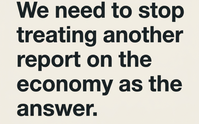 The only thing growing faster than our deficit is the stack of reports.