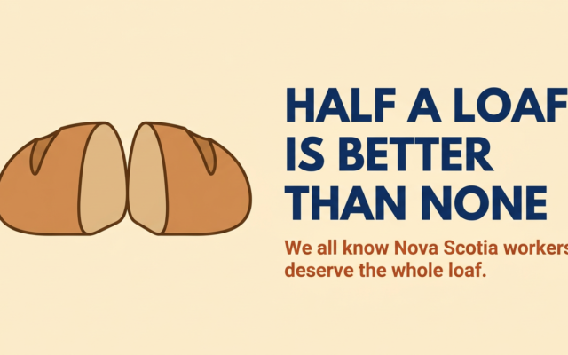 Half a loaf beats no loaf at all.